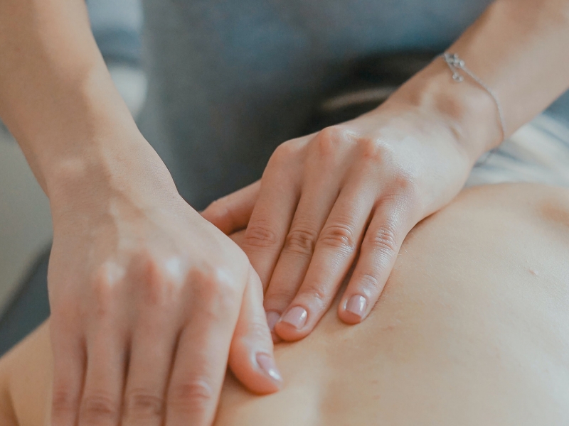 Close up of massage