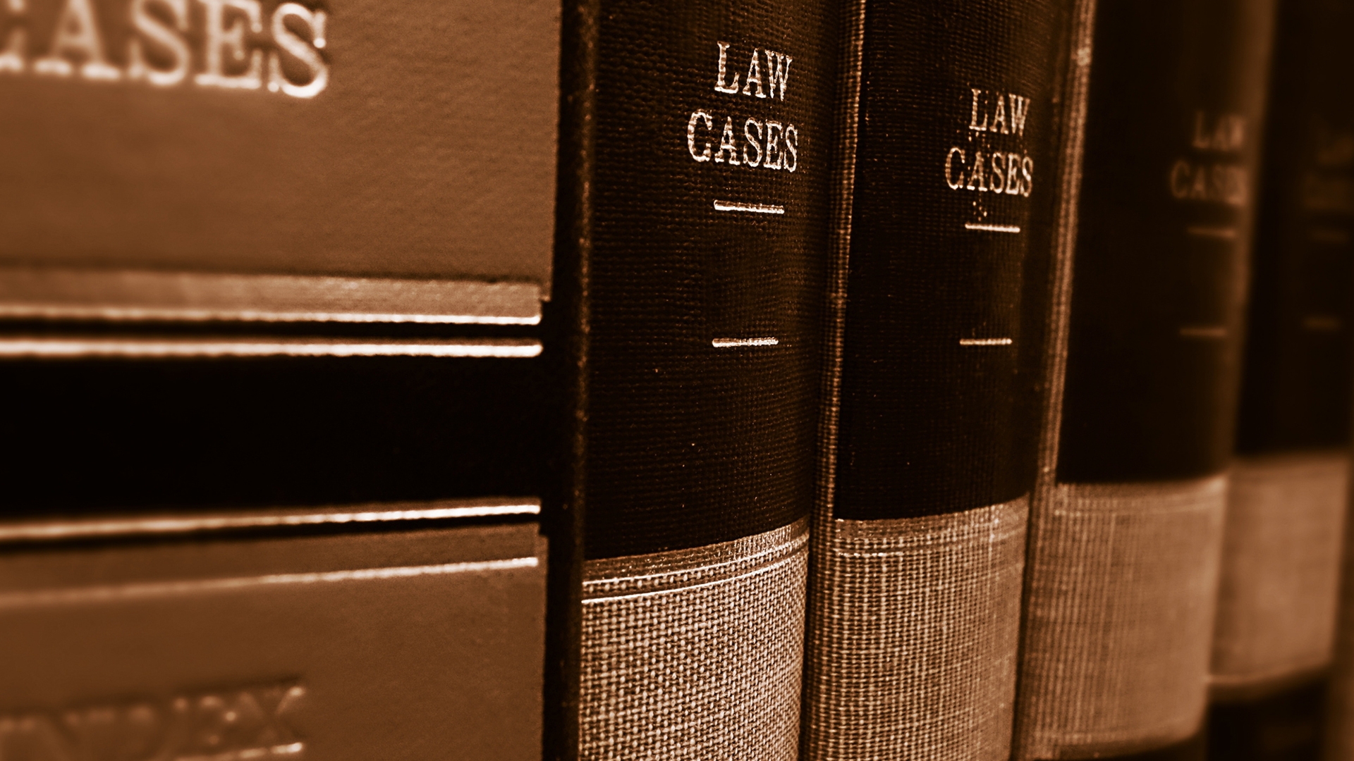Close up of law books