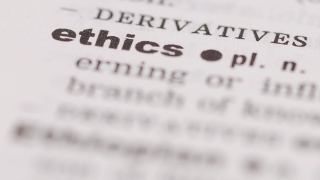 Ethics word in a dictionary