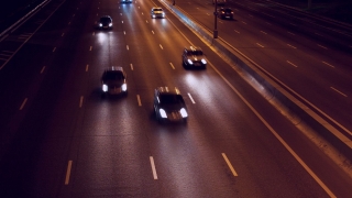 Motorway at night