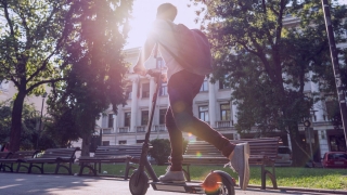Person on e-scooter