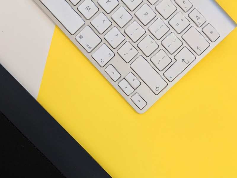 Close up of computer keyboard